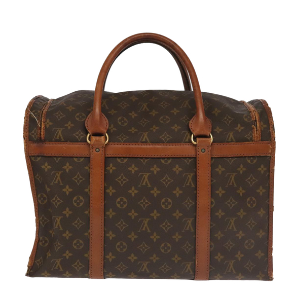 LOUIS VUITTON Monogram Sac Chassour 45 Boston Bag Vintage M41922 LV Auth am7259 - Picture 3 of 16